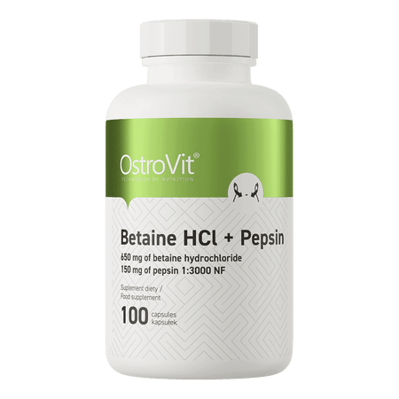 vitanetshop - OS26276 -  Betaine HCl Hydrochloric Acid with Pepsin (100 Caps) - 1