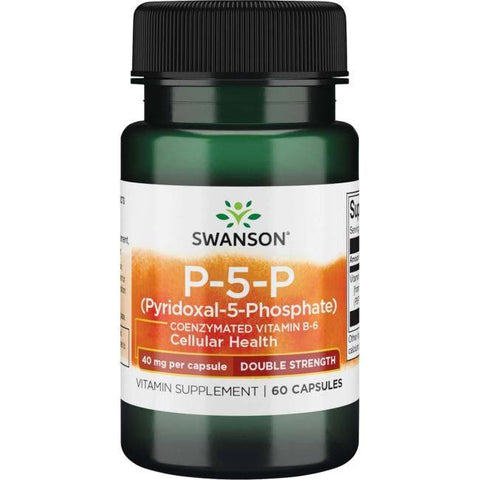 Vitamin B-6 Coenzymiert (Pyridoxal-5-Phosphat) (60 Kapseln, 40mg)