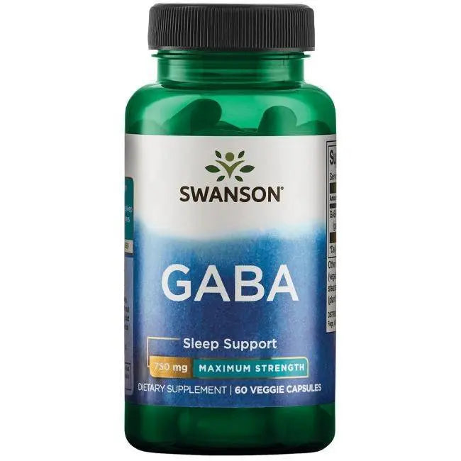GABA in maximaler Stärke (60 Kapseln, 750mg)