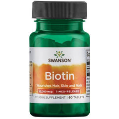 Vitamin B-7 Biotin (60 Tabletten mit verzögerter Freisetzung, 10000mcg)